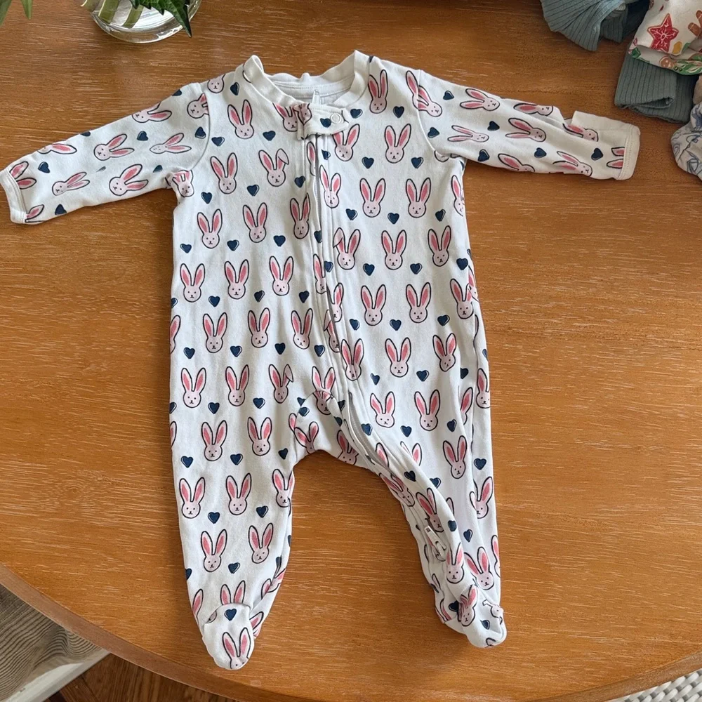 Roller Rabbit Infant Zipper Footie - Picture 1 of 4